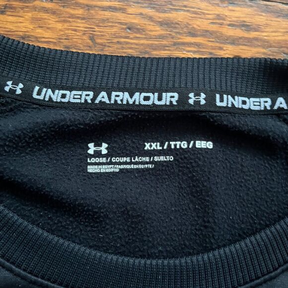 Under Armour Atlanta Falcons Loose Fit Fleece Pullover Sweatshirt Men's XXL - Picture 3 of 8